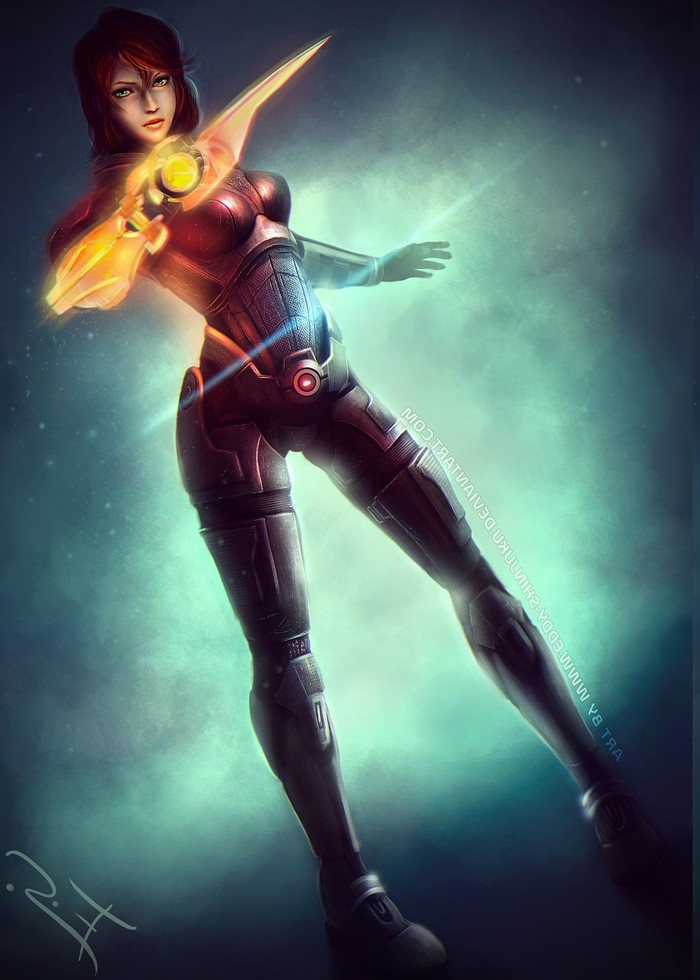 1423x1992 Anime Anime Girls Mass Effect Video Games Realistic 