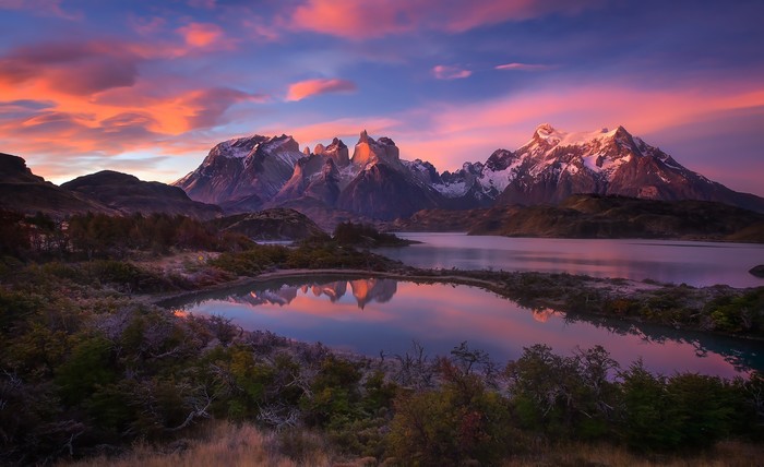 1600x1000 Nature Landscape Sunrise Snowy Peak Torres Del Paine 
